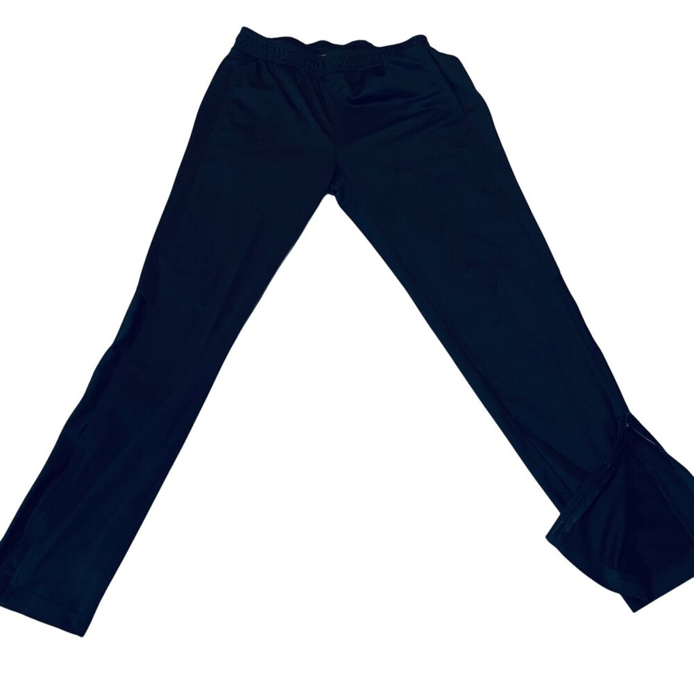 Black Drawstring Waist Mens Pants With Elastic Band Athletic Works Gym